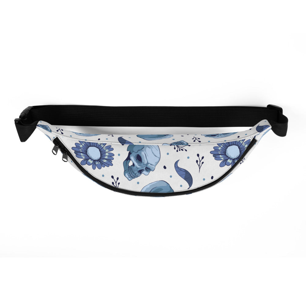 Sac banane tête de mort fleurie – vue 3