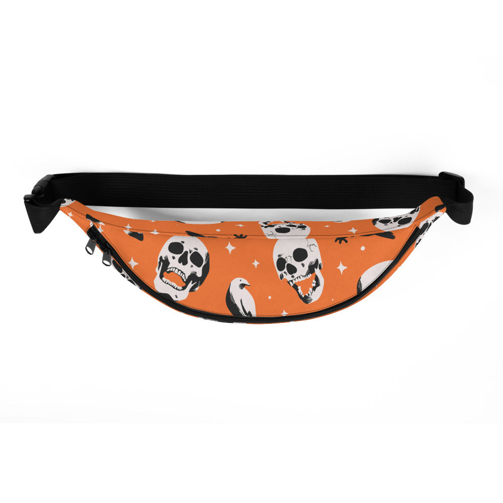 Sac Banane TÊTE DE MORT -  from chtmboutique by chtmboutique - SAC BANANE, TETE DE MORT