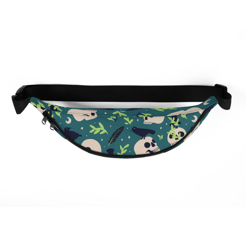 Sac Banane - TÊTE DE MORT -  from chtmboutique by chtmboutique - SAC BANANE, TETE DE MORT