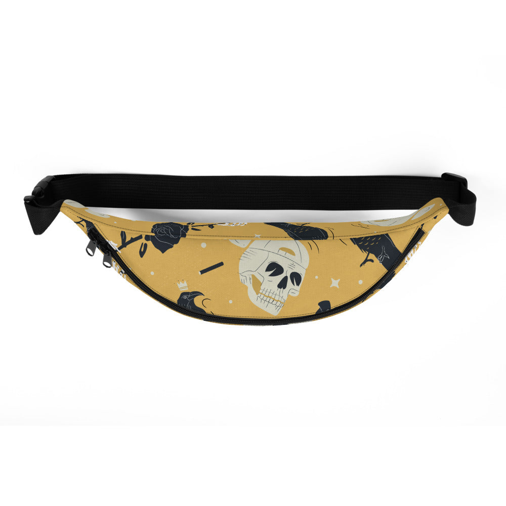 Sac banane tête de mort corbeaux – vue 3
