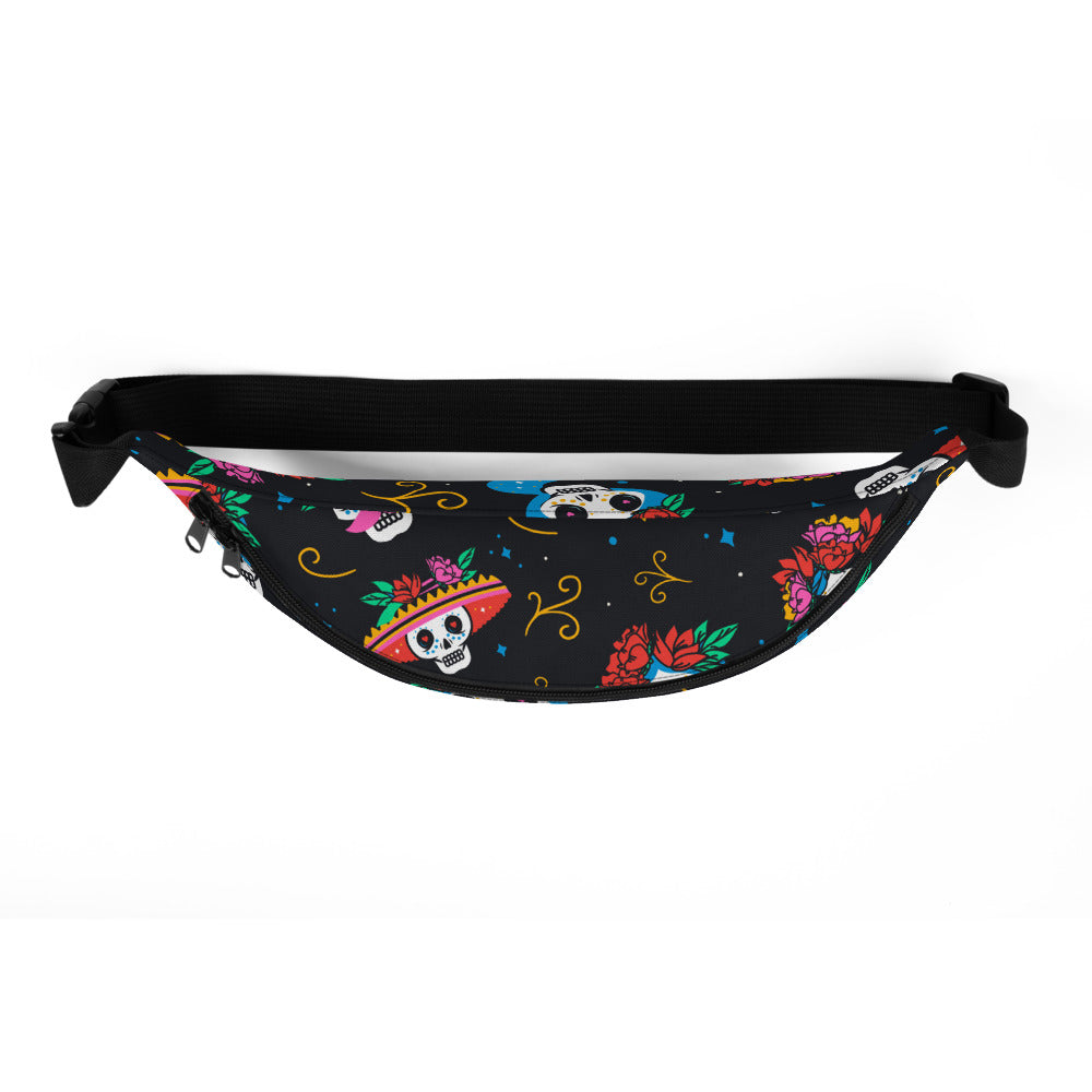 Sac Banane - TÊTE DE MORT MEXICAINE -  from chtmboutique by chtmboutique - SAC BANANE, TETE DE MORT MEXICAINE