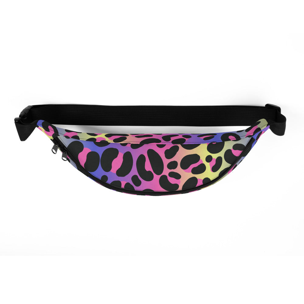Sac banane léopard néon rétro – vue 3