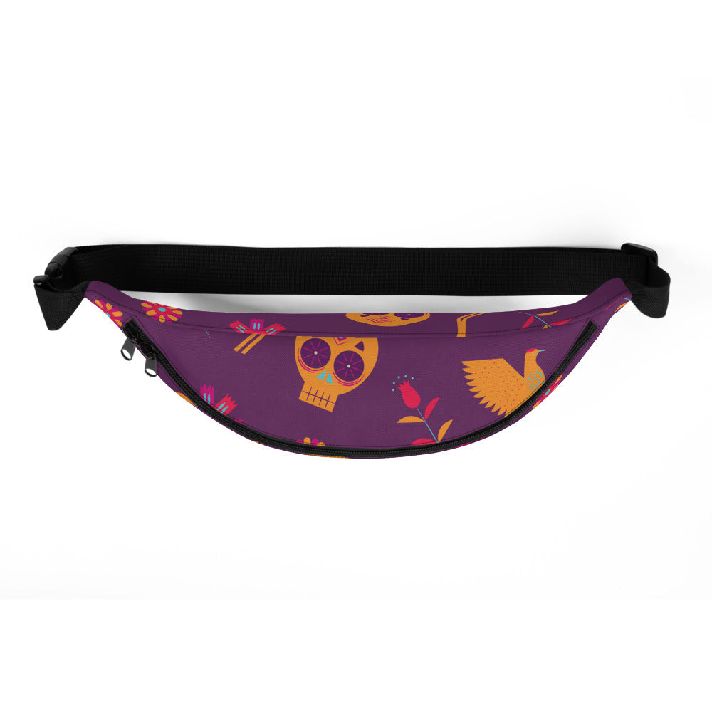 Sac Banane - TÊTES DE MORTS MEXICAINES -  from chtmboutique by chtmboutique - MEXICAIN, SAC BANANE, TETES DE MORTS