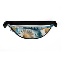 Sac banane femme marguerites fond bleu – vue 5