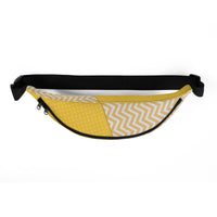 Sac banane pois et chevrons jaune – vue 3