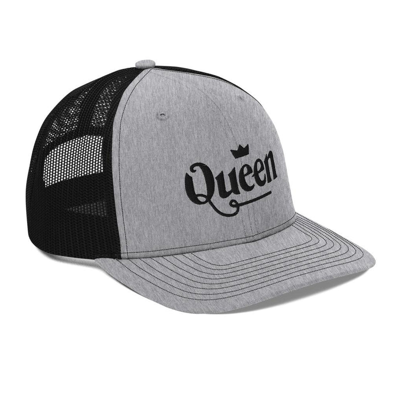 Casquette femme trucker « Queen » style vintage, vue de face – CHT'M Boutique
