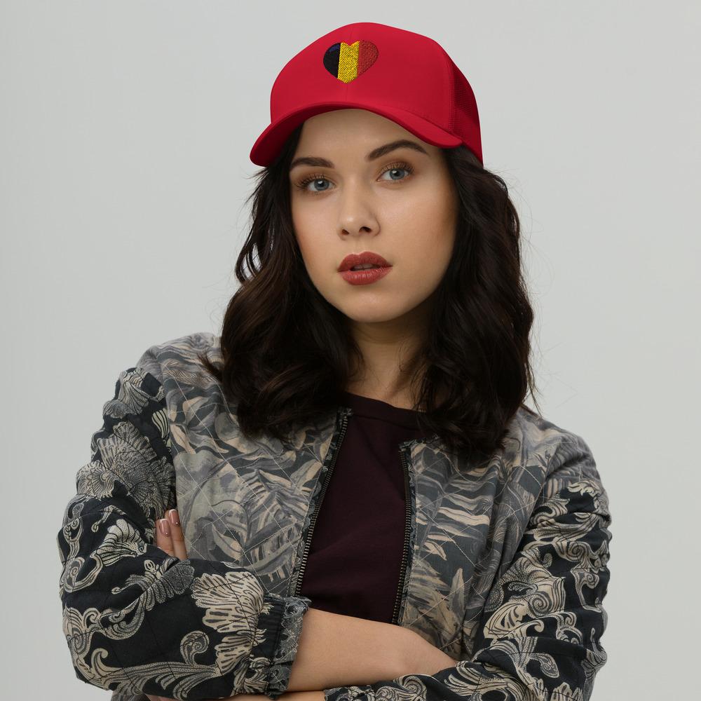 Casquette COEUR BELGE style Trucker