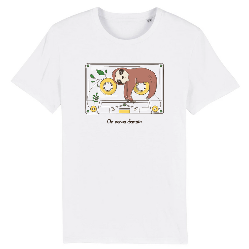 t shirt on verra demain pour les feneant baba cool 