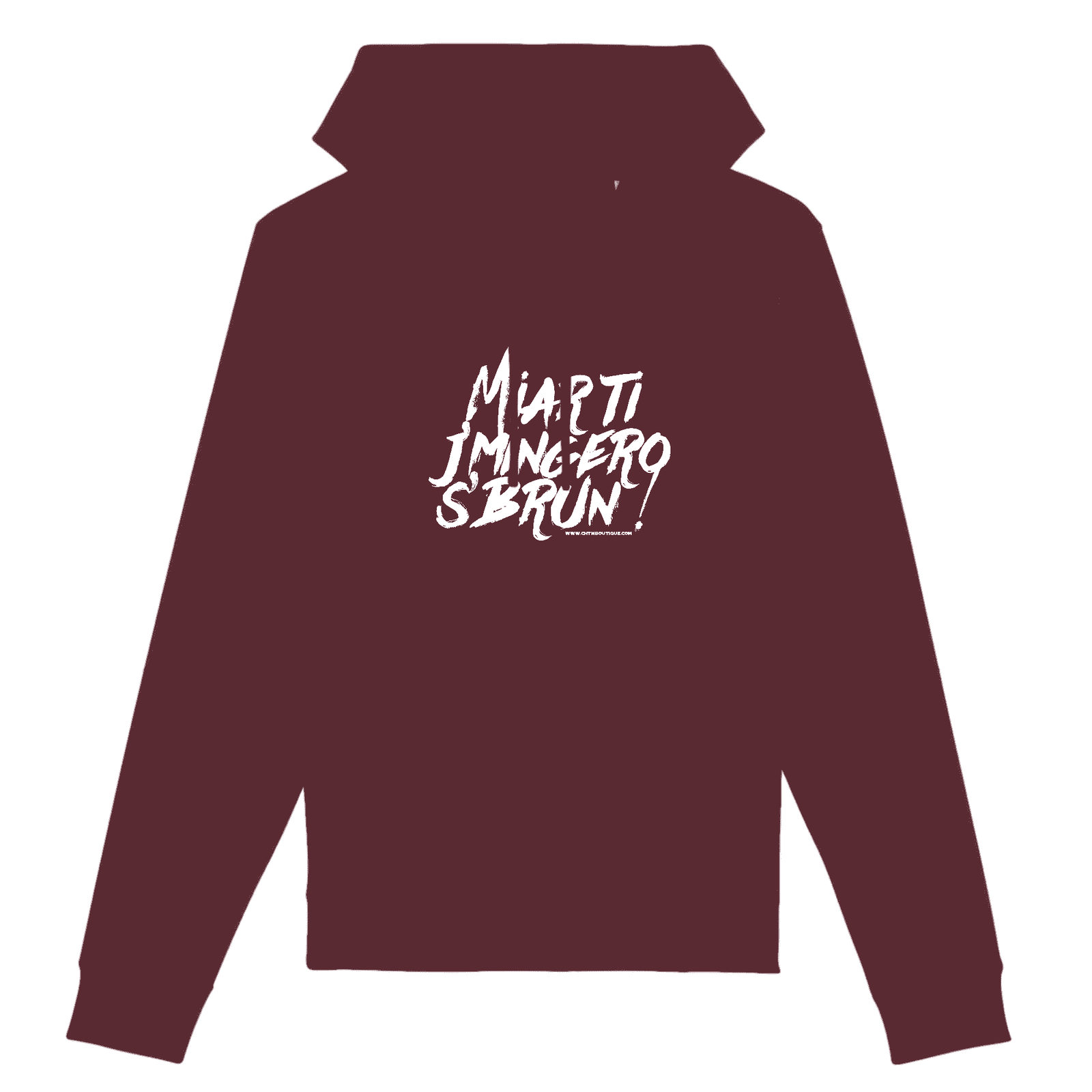 Pull à capuche - Miar ti j'mingero s'brun ! - chtmboutique