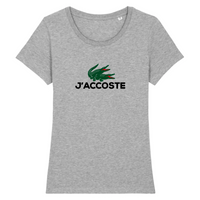 TEE SHIRT FEMME J ACCOSTE PARODIE LACOSTE