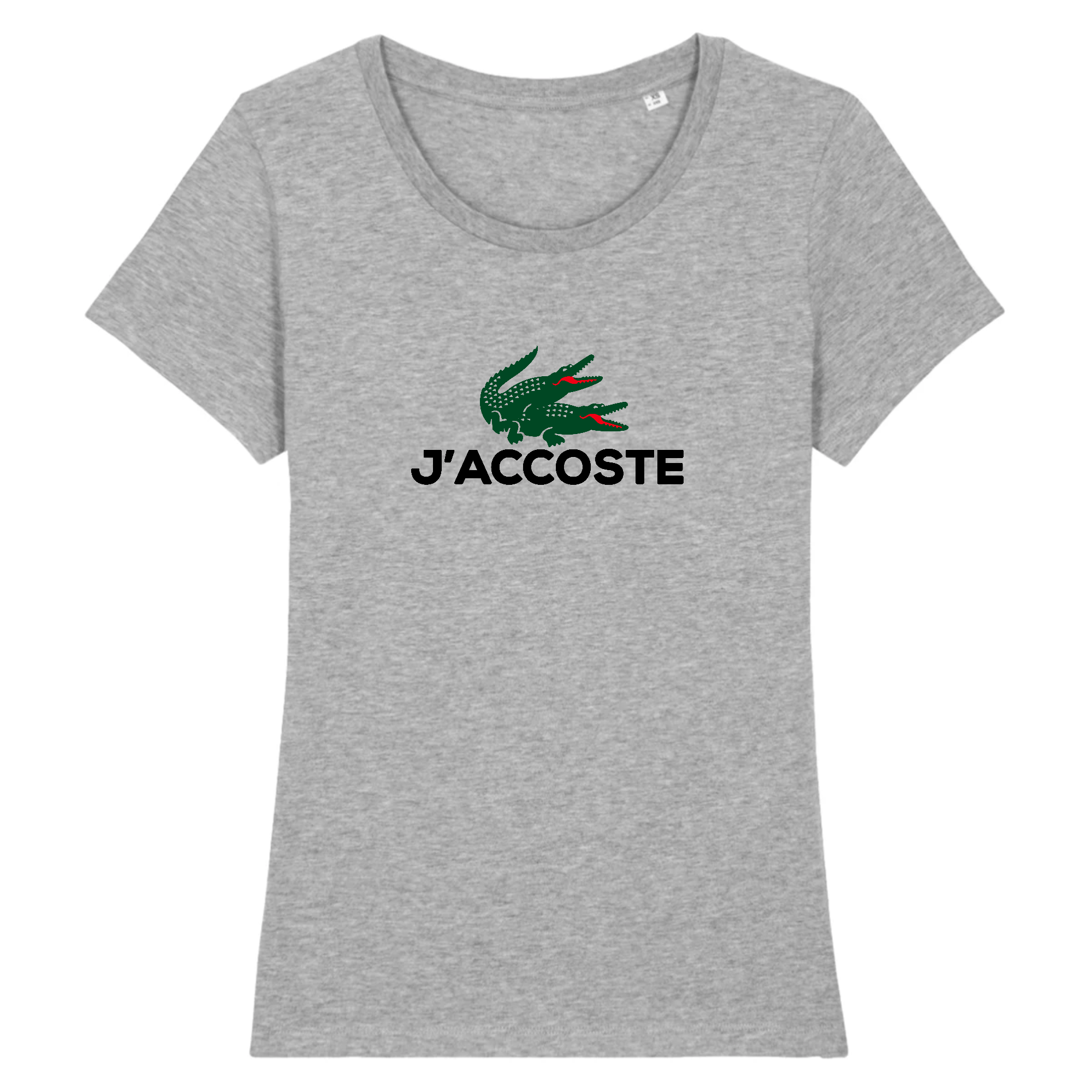 TEE SHIRT FEMME J ACCOSTE PARODIE LACOSTE