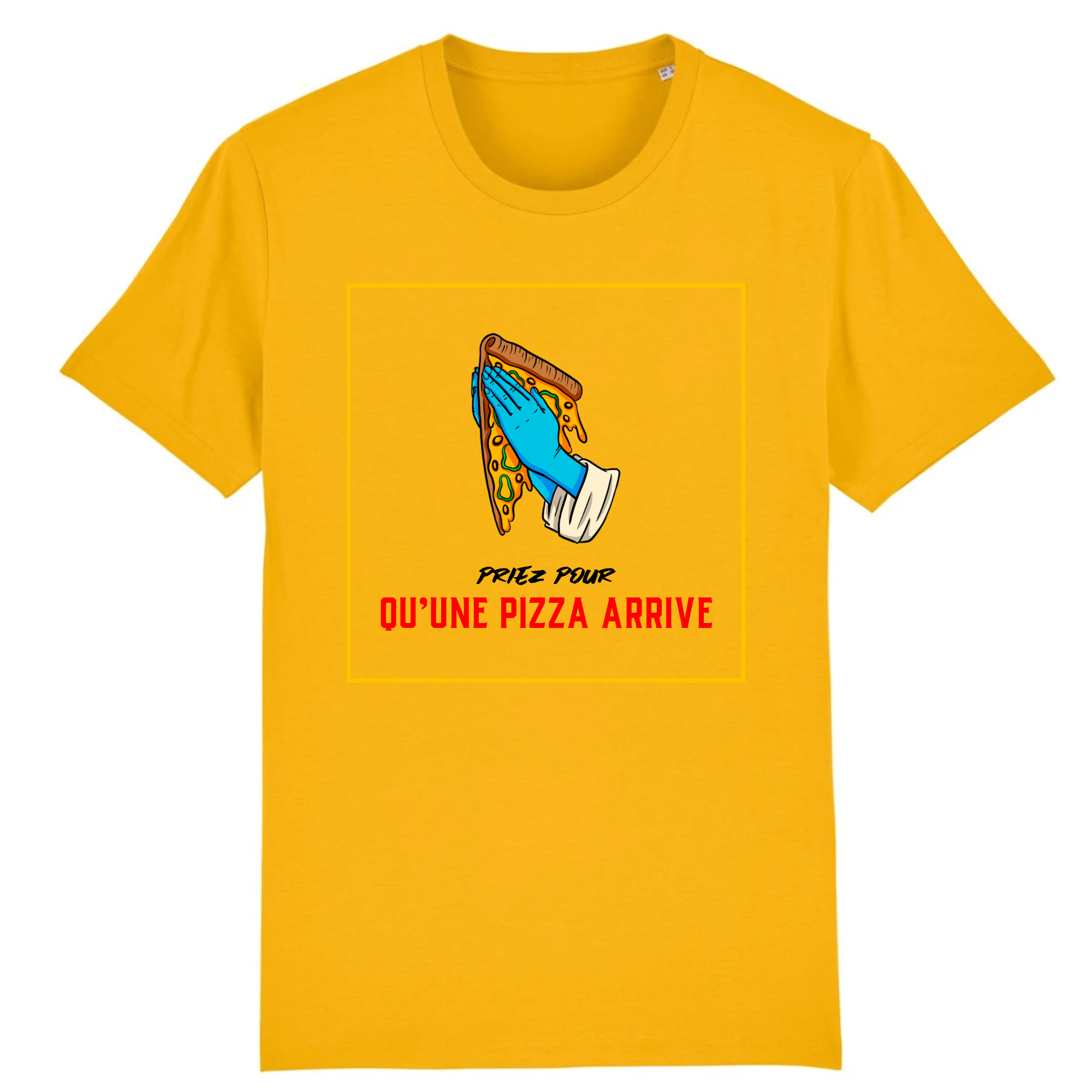 T-shirt - Priez pour qu'une pizza arrive !