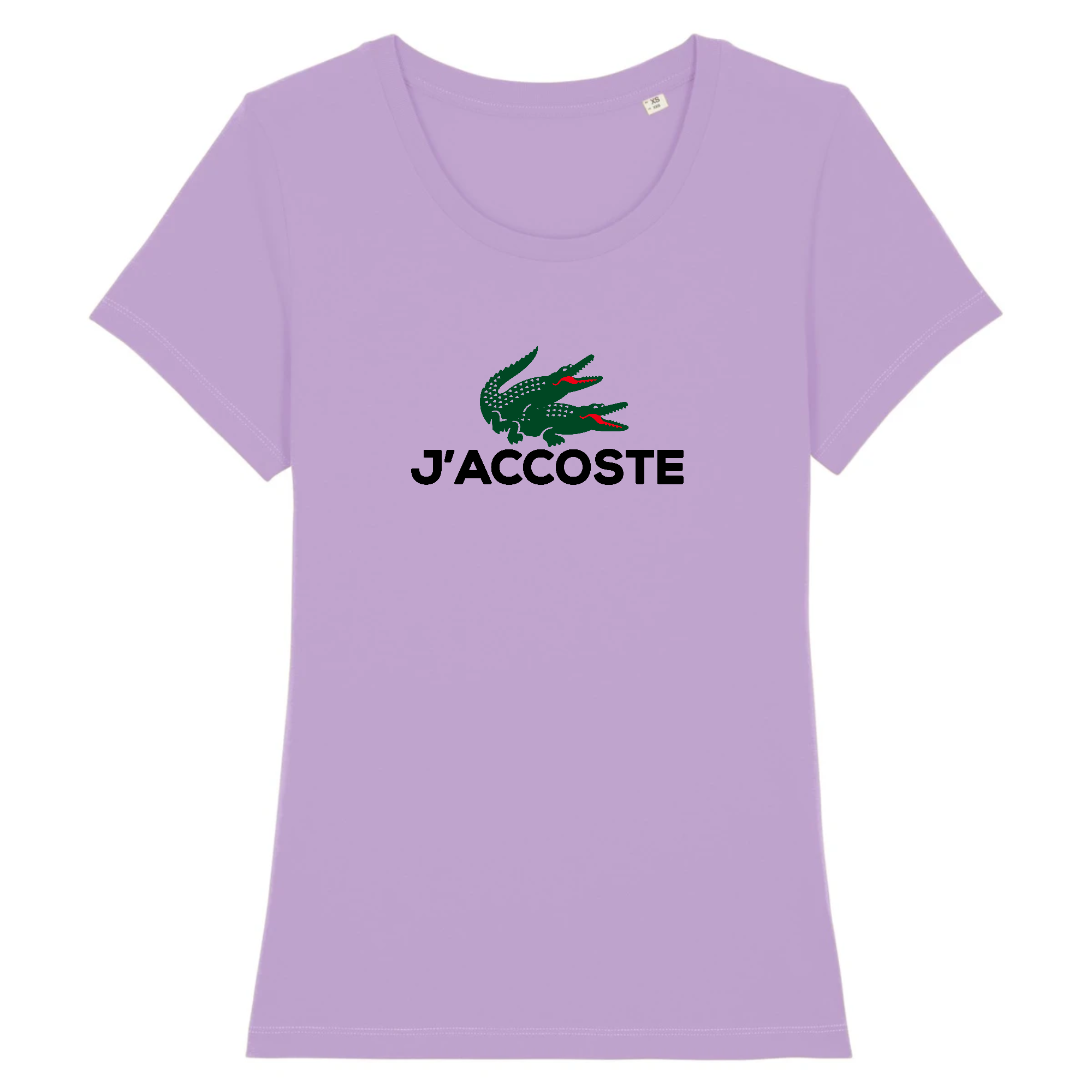TEE SHIRT FEMME J ACCOSTE PARODIE LACOSTE