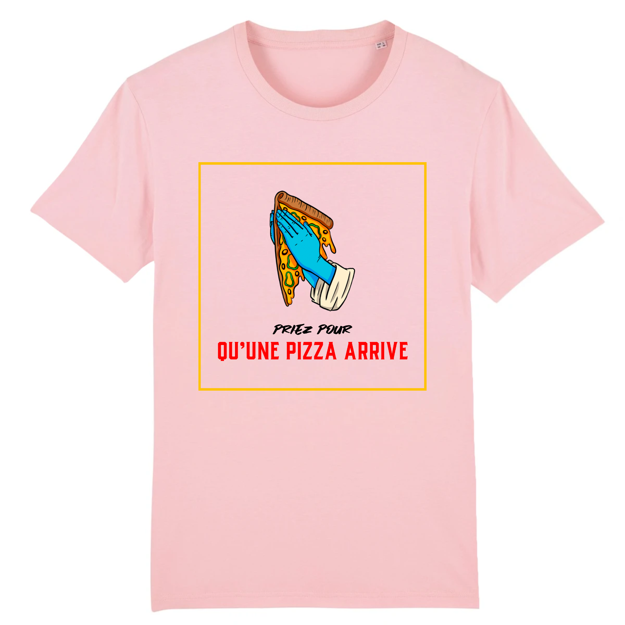 T-shirt - Priez pour qu'une pizza arrive !