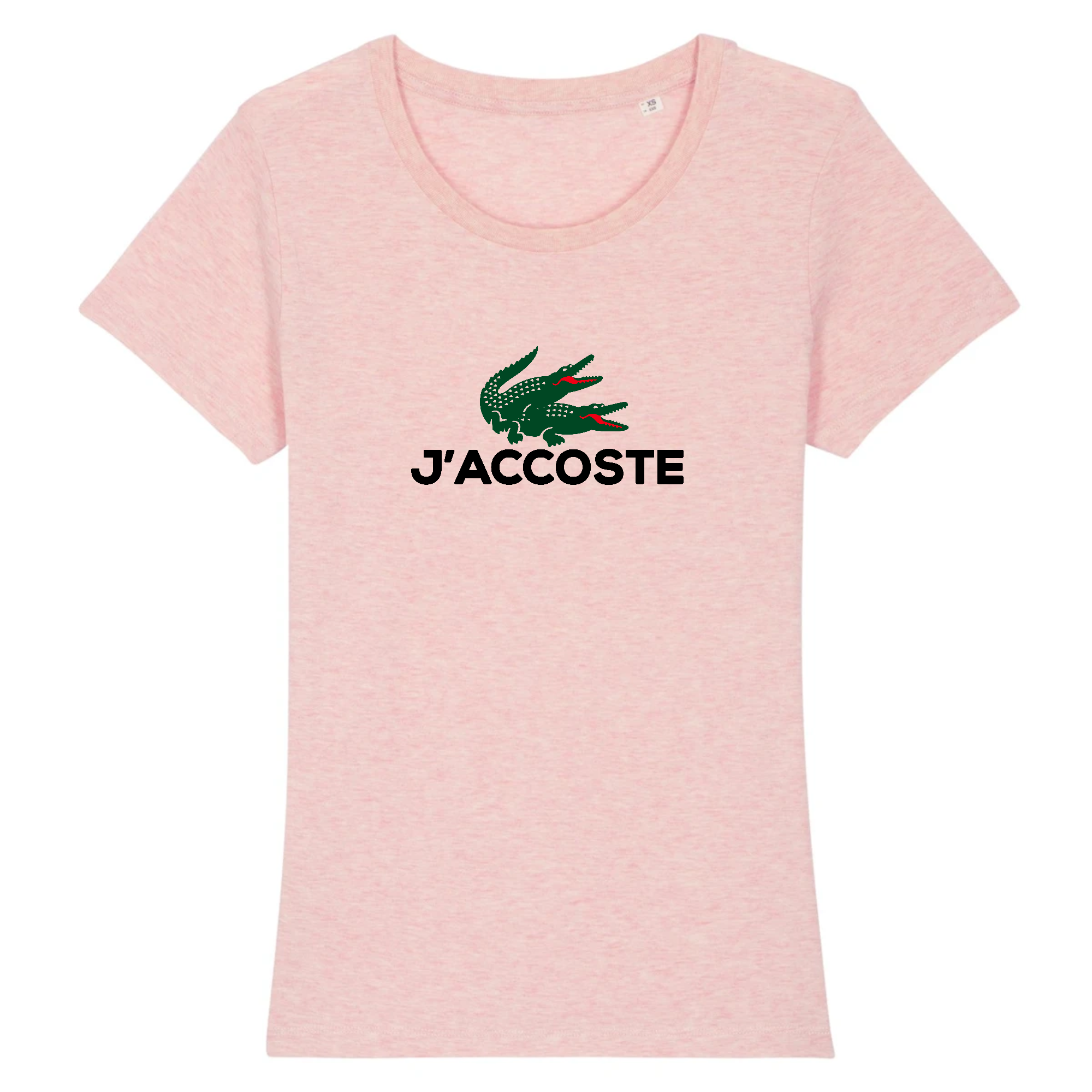 TEE SHIRT FEMME  J ACCOSTE PARODIE LACOSTE