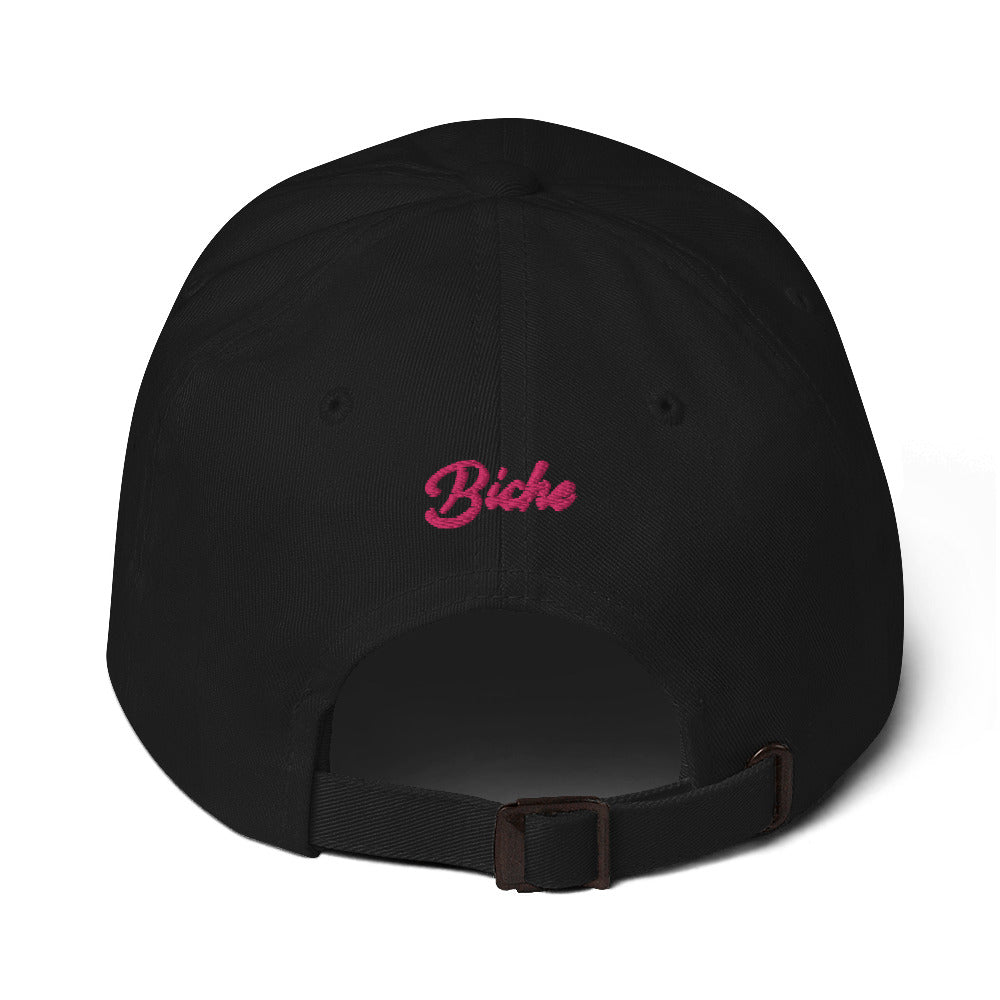 Casquette femme biche noir coloris présenté CHT'M Boutique