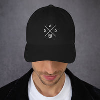 Casquette baseball dad noir détail de la broderie CHT'M Boutique