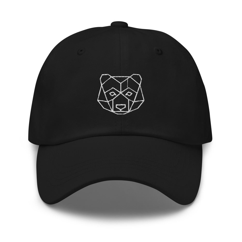 Casquette baseball ours origami noir CHT'M Boutique