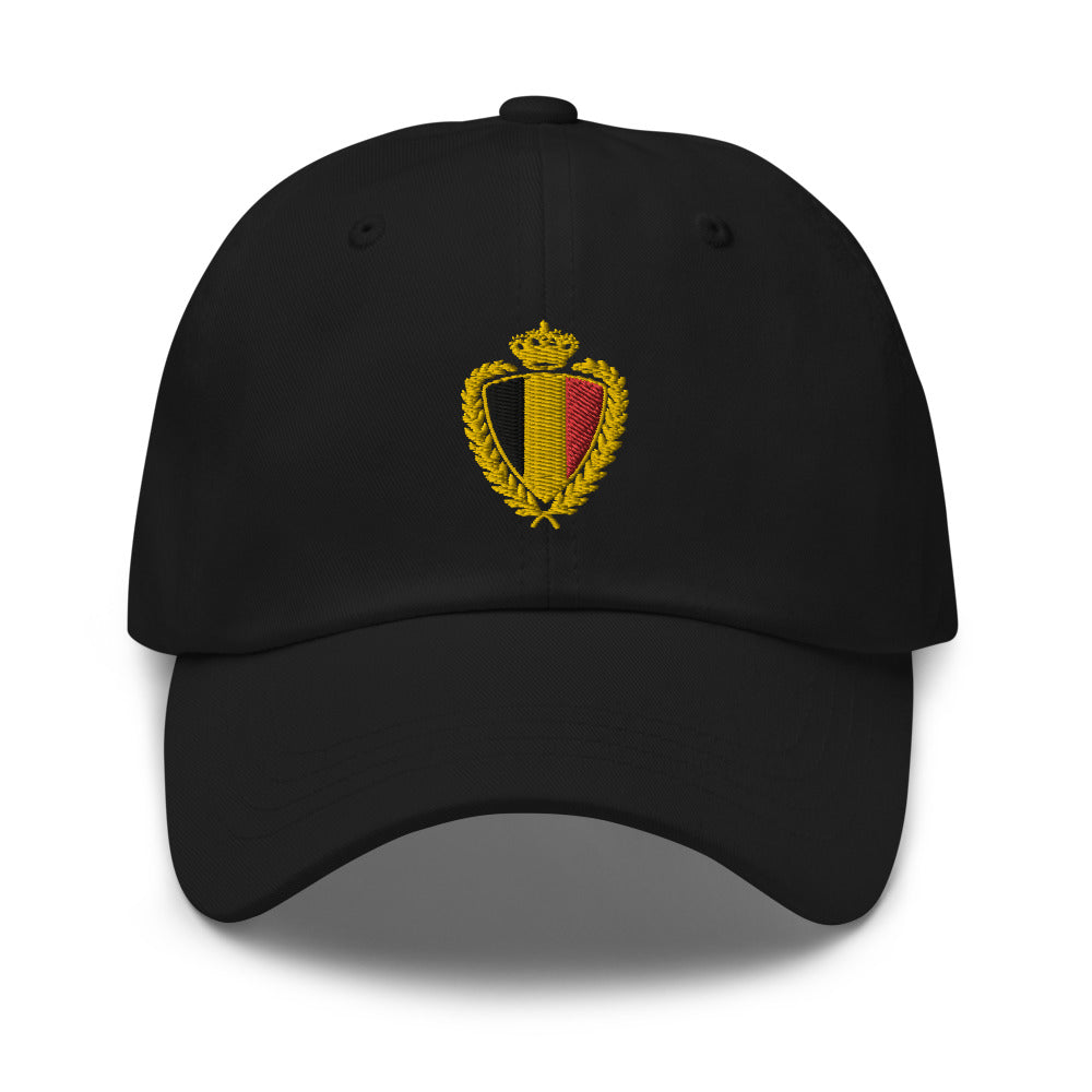 Casquette baseball belgique noir portée en situation CHT'M Boutique