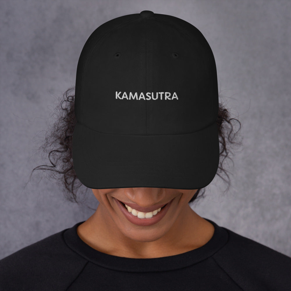Casquette baseball kamasutra noir vue de profil CHT'M Boutique