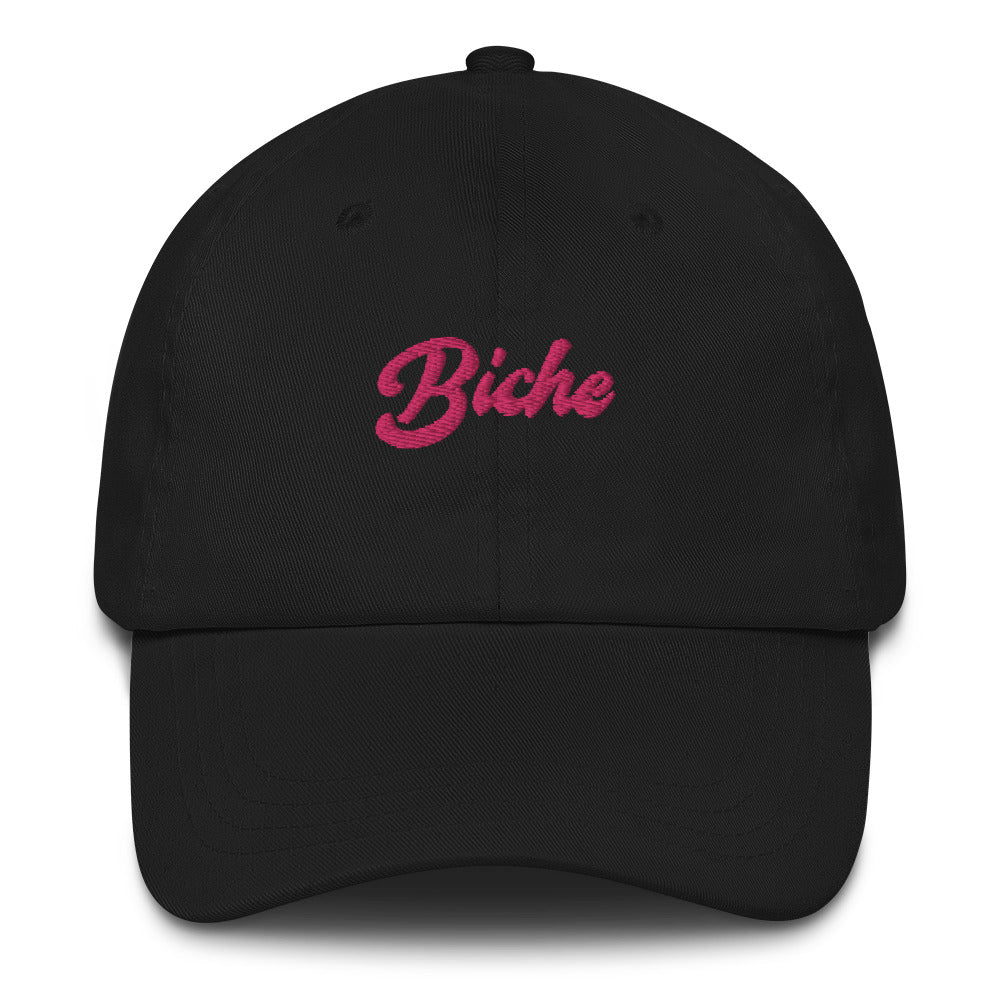 Casquette femme biche noir gros plan sur le tissu CHT'M Boutique