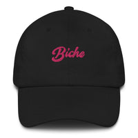 Casquette femme biche noir gros plan sur le tissu CHT'M Boutique