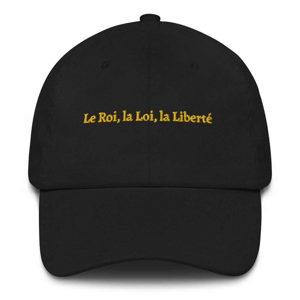 Casquette Belge style  Baseball - Le Roi la Loi la Liberté