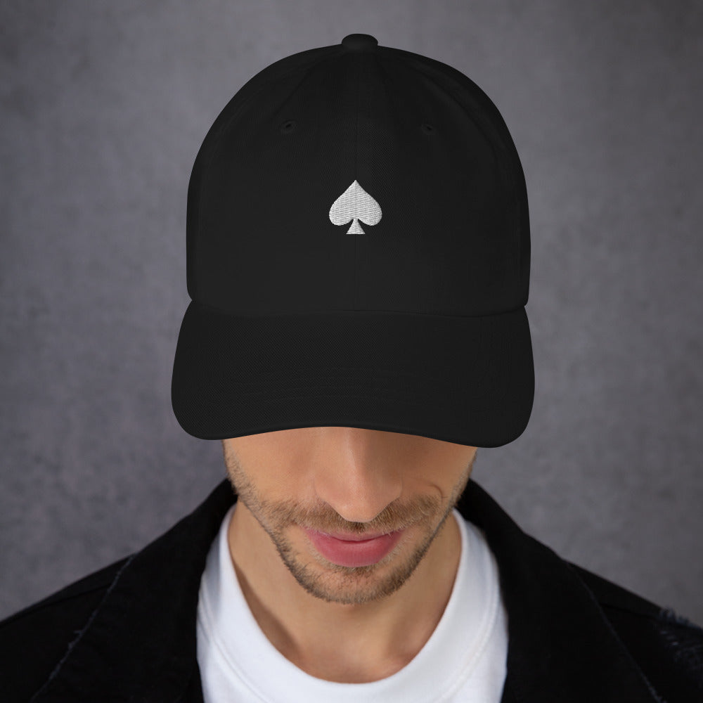 Casquette baseball as de pic noir portée en situation CHT'M Boutique