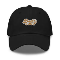 Casquette baseball daddy cool noir gros plan sur le tissu CHT'M Boutique