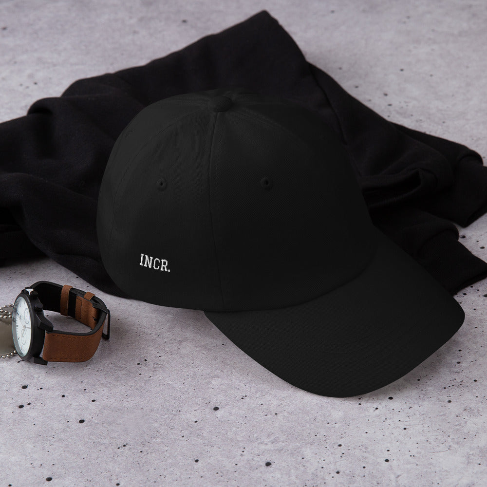Casquette baseball incr. noir vue de profil CHT'M Boutique