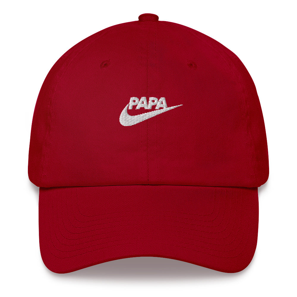 Casquette baseball papa just do it noir vue de profil CHT'M Boutique