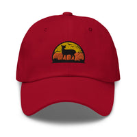 casquette de chasse avec une biche