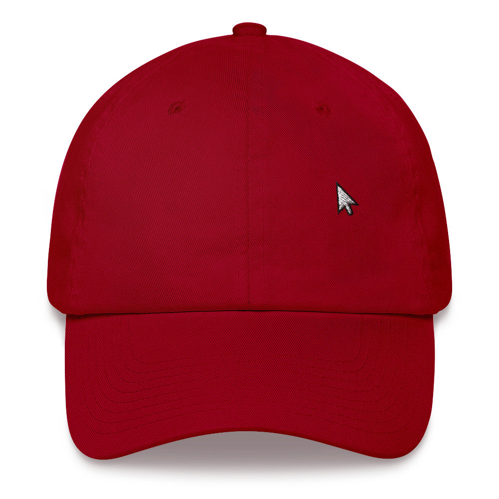 Casquette baseball geek noir gros plan sur le tissu CHT'M Boutique