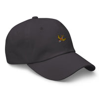Casquette baseball hirondelle noir détail de la broderie CHT'M Boutique