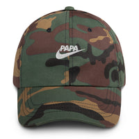 Casquette baseball papa just do it noir vue de trois quarts CHT'M Boutique