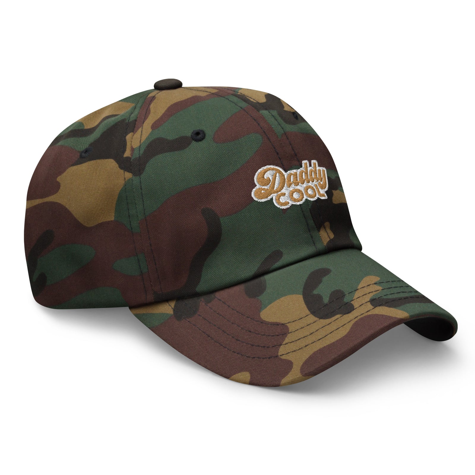 Casquette baseball daddy cool noir gros plan sur le tissu CHT'M Boutique