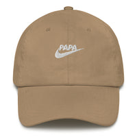 Casquette baseball papa just do it noir gros plan sur le tissu CHT'M Boutique