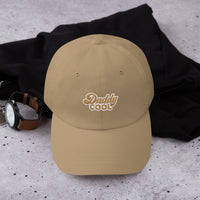 Casquette baseball daddy cool noir détail de la broderie CHT'M Boutique