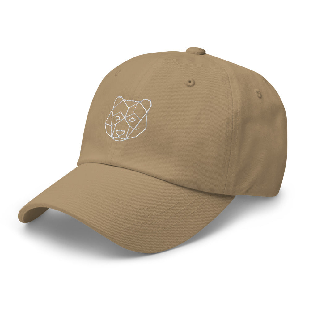Casquette baseball ours origami noir coloris présenté CHT'M Boutique