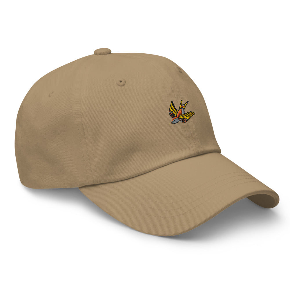 Casquette baseball hirondelle noir coloris présenté CHT'M Boutique