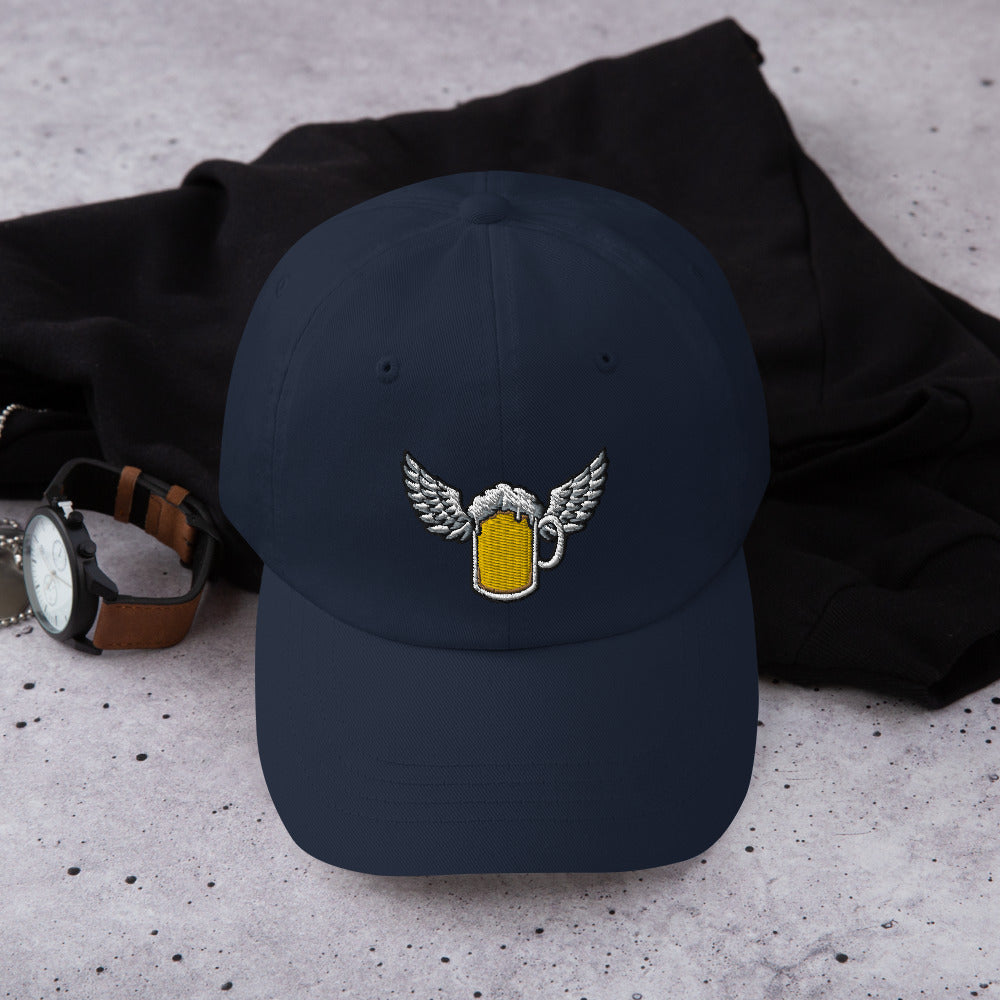 Casquette baseball flying beer noir portée en situation CHT'M Boutique