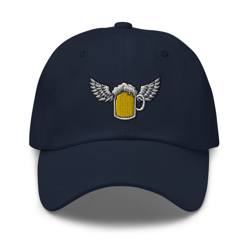 Casquette baseball flying beer noir détail de la broderie CHT'M Boutique