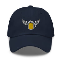 Casquette baseball flying beer noir détail de la broderie CHT'M Boutique