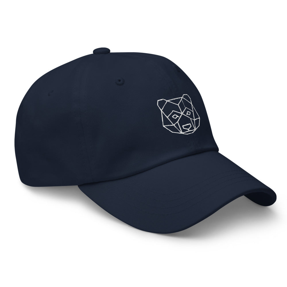 Casquette baseball ours origami noir coloris présenté CHT'M Boutique
