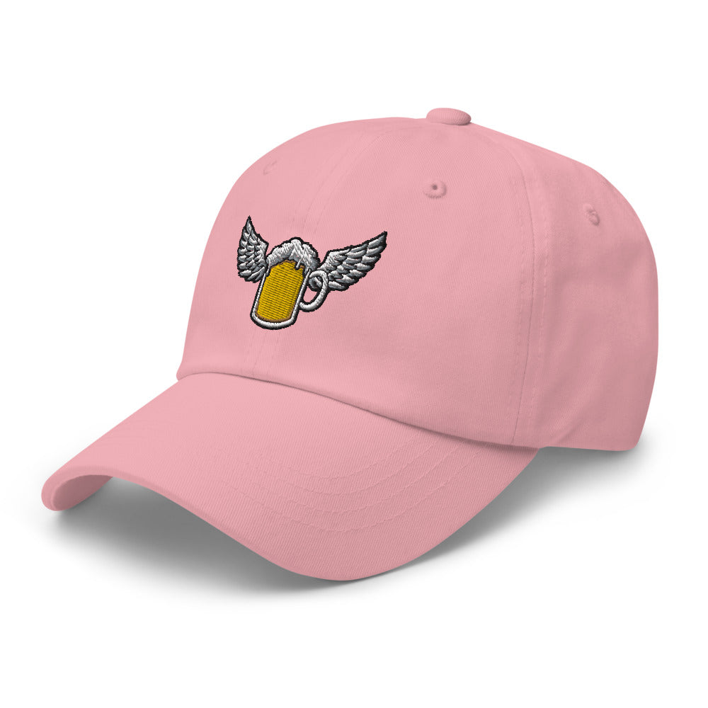 Casquette baseball flying beer noir gros plan sur le tissu CHT'M Boutique