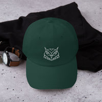 Casquette baseball hiboux origami noir vue de profil CHT'M Boutique