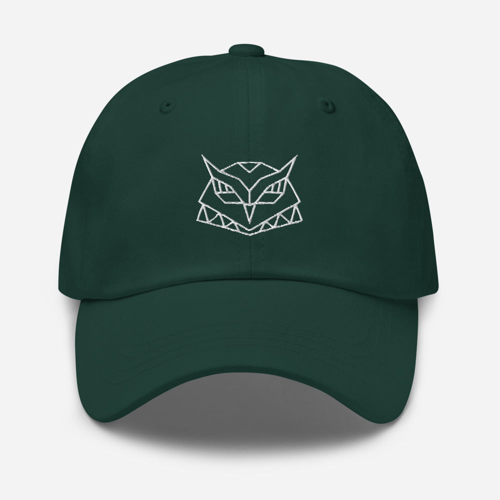 Casquette baseball hiboux origami noir vue de dos CHT'M Boutique