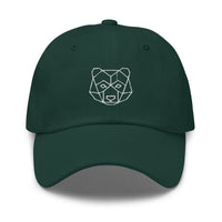 Casquette baseball ours origami noir vue de profil CHT'M Boutique