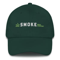 Casquette baseball smoke weed noir détail de la broderie CHT'M Boutique