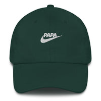 Casquette baseball papa just do it noir détail de la broderie CHT'M Boutique